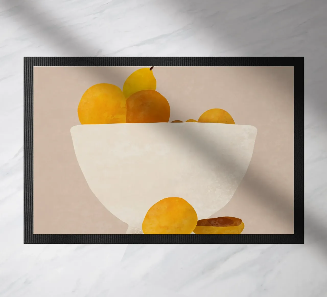 Minimal Fruit doormat by LeaDArt