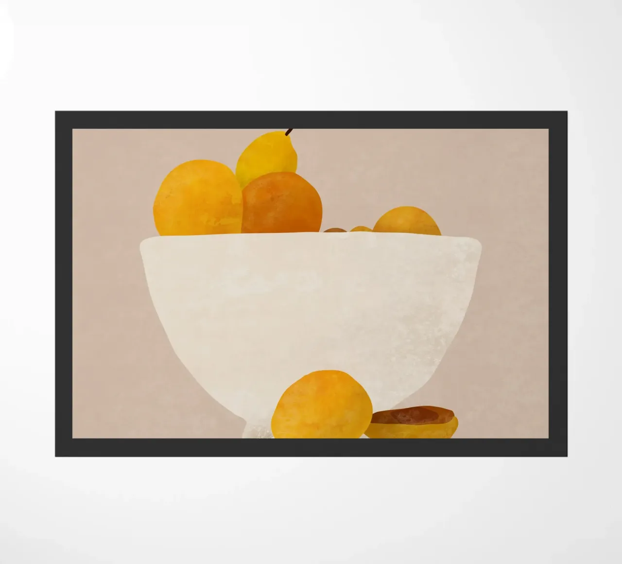 Minimal Fruit doormat by LeaDArt