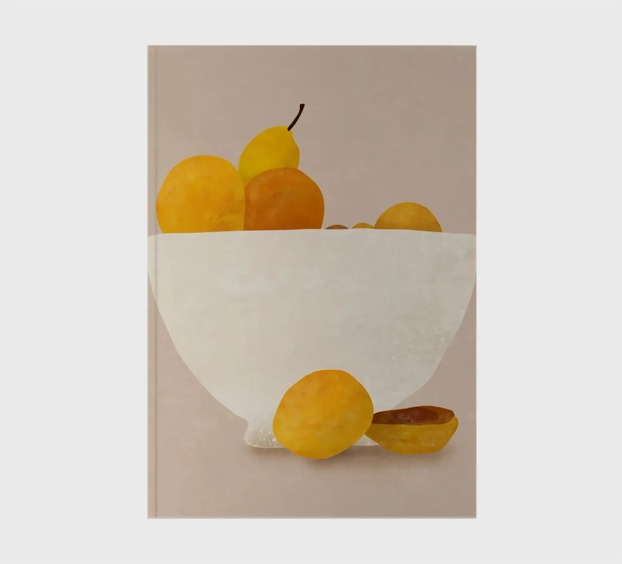 Minimal Fruit notebook by LeaDArt
