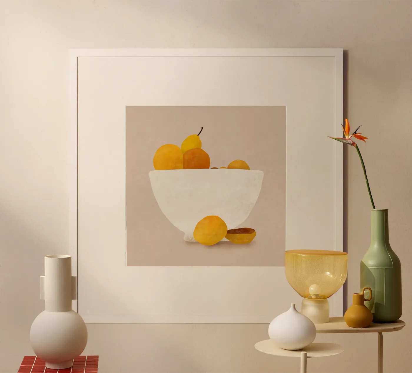 Minimaal fruit poster van LeaDArt