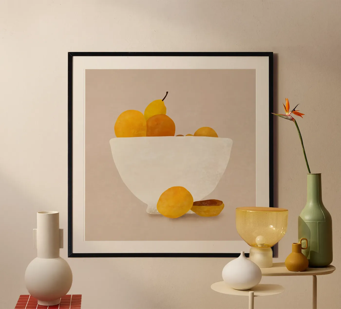 Minimaal fruit poster van LeaDArt
