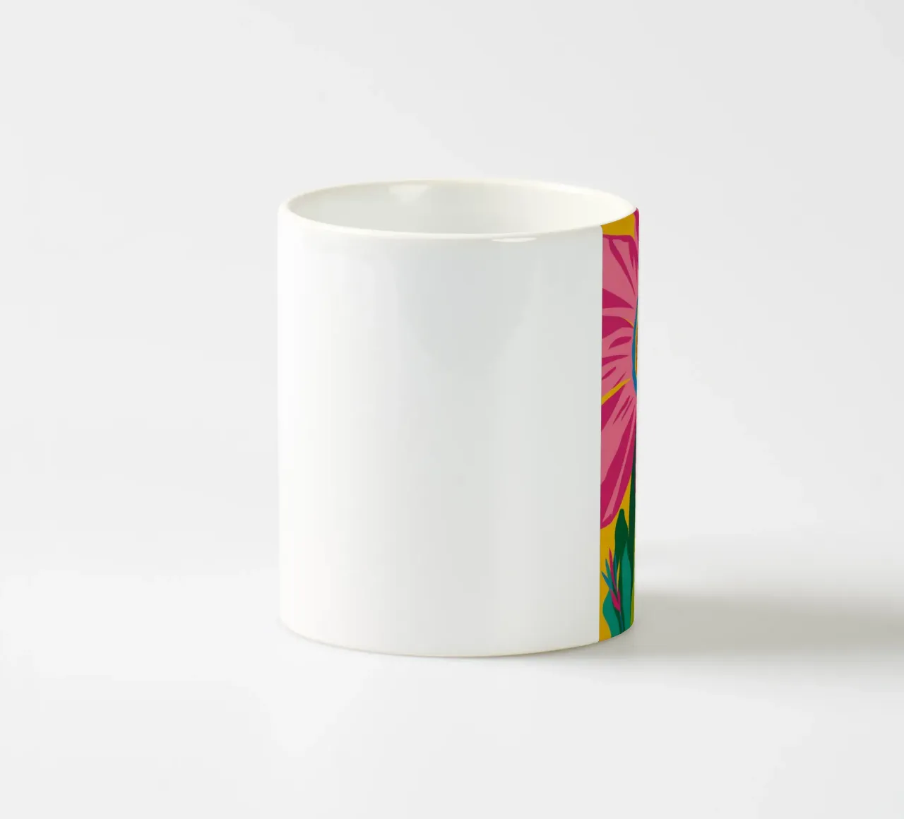 Anima di girasole fucsia tazza in ceramica da Arcane Lines