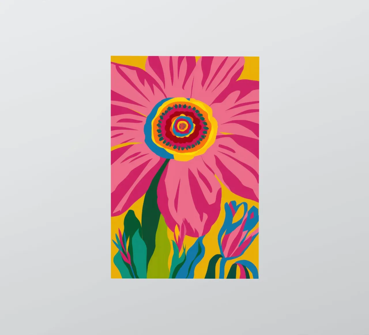 Fuchsia Sunflower Soul sticker by Arcane Lines