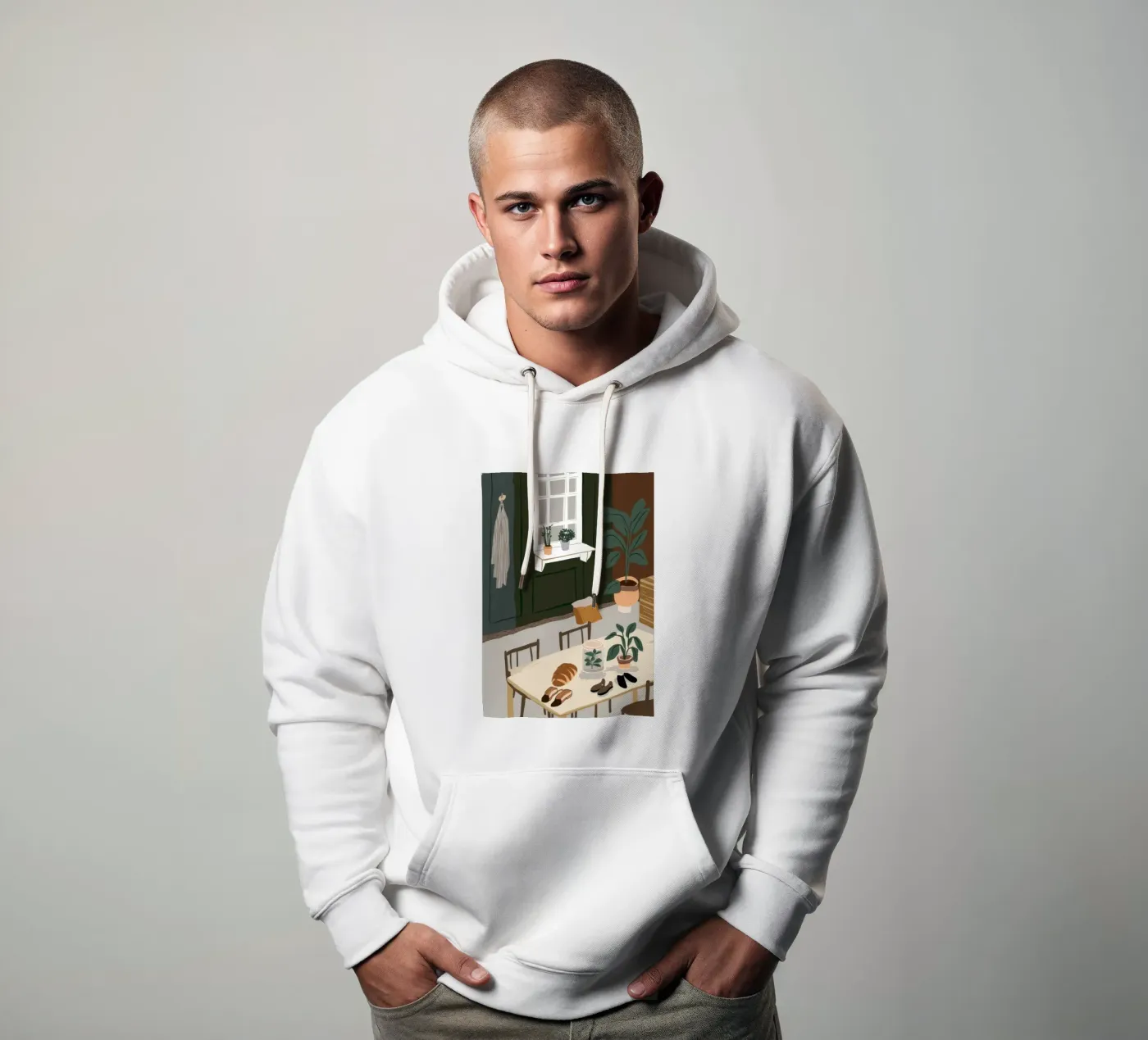 Ombre del tavolo da pranzo felpa con cappuccio da Lune Dreams