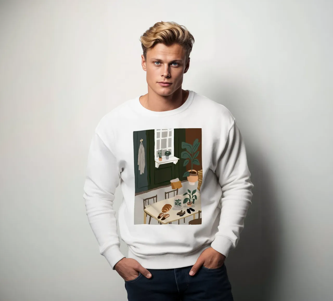 Eettafel Schaduwen sweatshirt van Lune Dreams