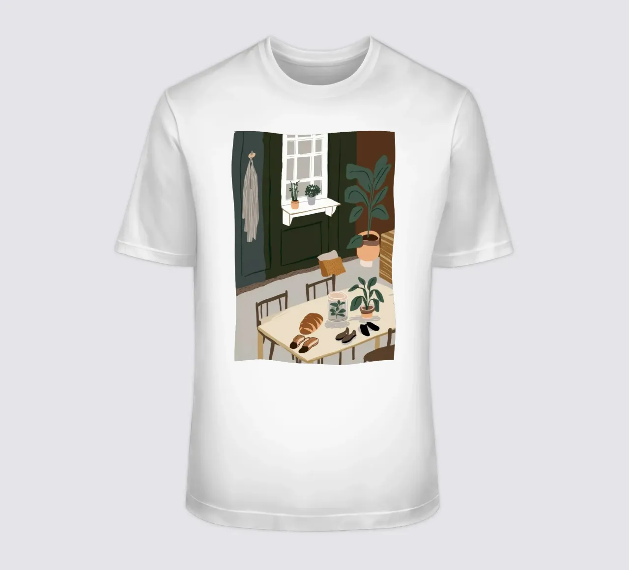 Eettafel Schaduwen t-shirt van Lune Dreams