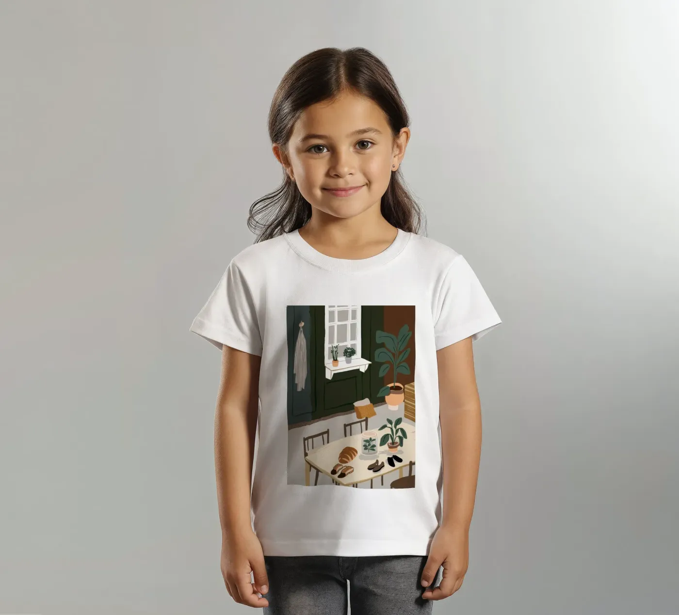 Eettafel Schaduwen kinder t-shirt van Lune Dreams