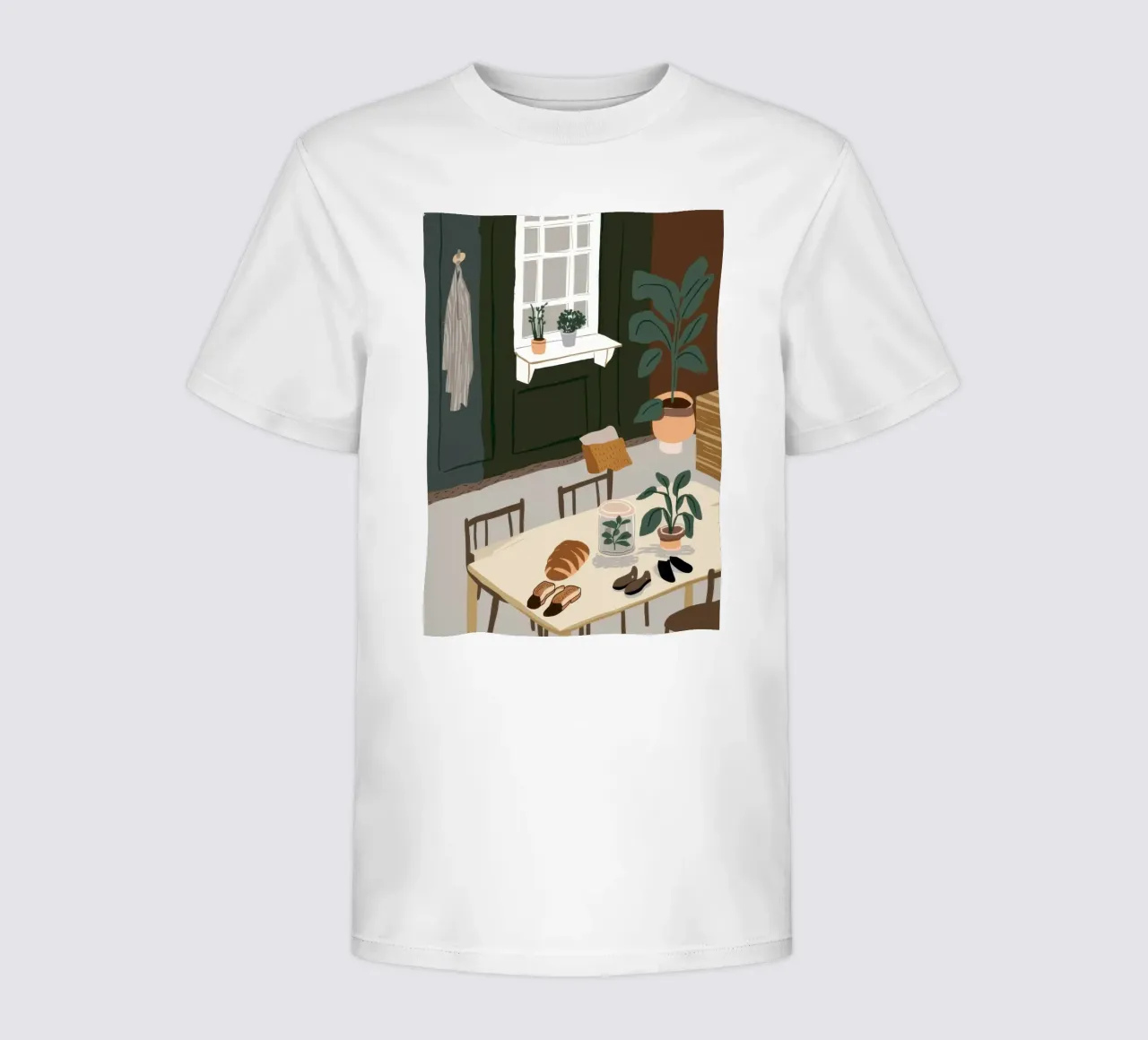 Dining Table Shadows Kinder T-Shirt von Lune Dreams