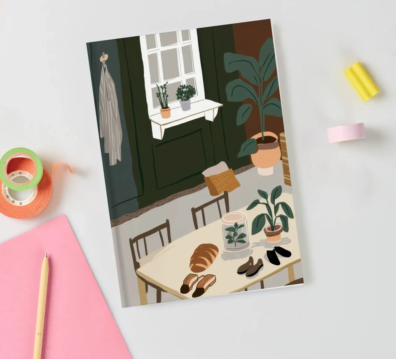 Dining Table Shadows notebook by Lune Dreams