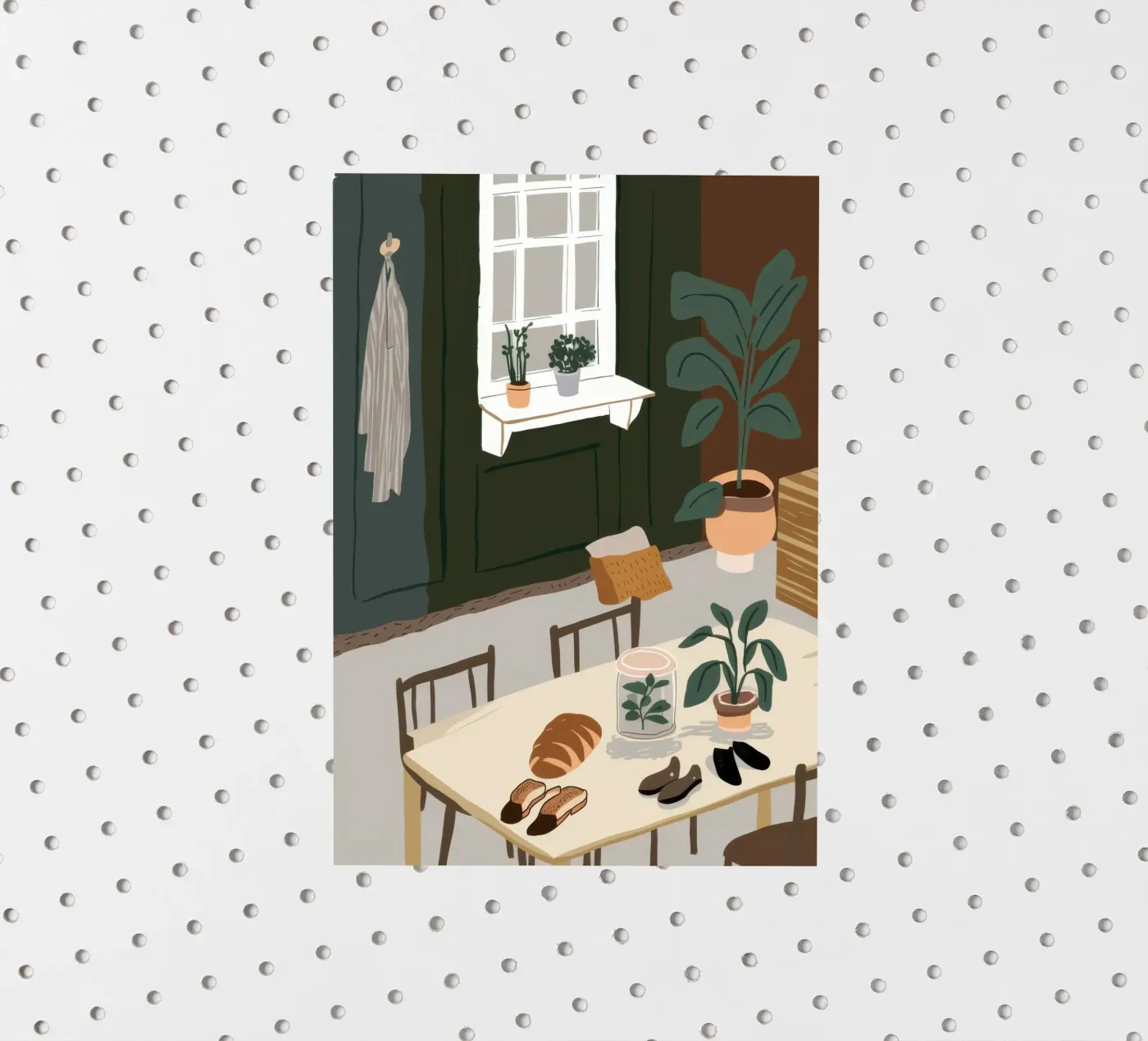 Dining Table Shadows sticker van Lune Dreams
