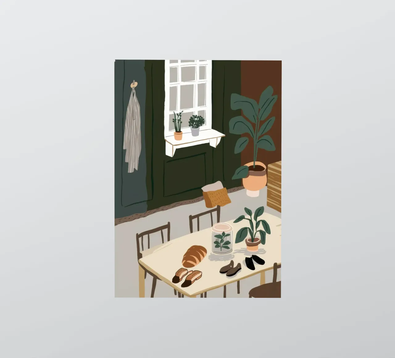 Dining Table Shadows sticker by Lune Dreams