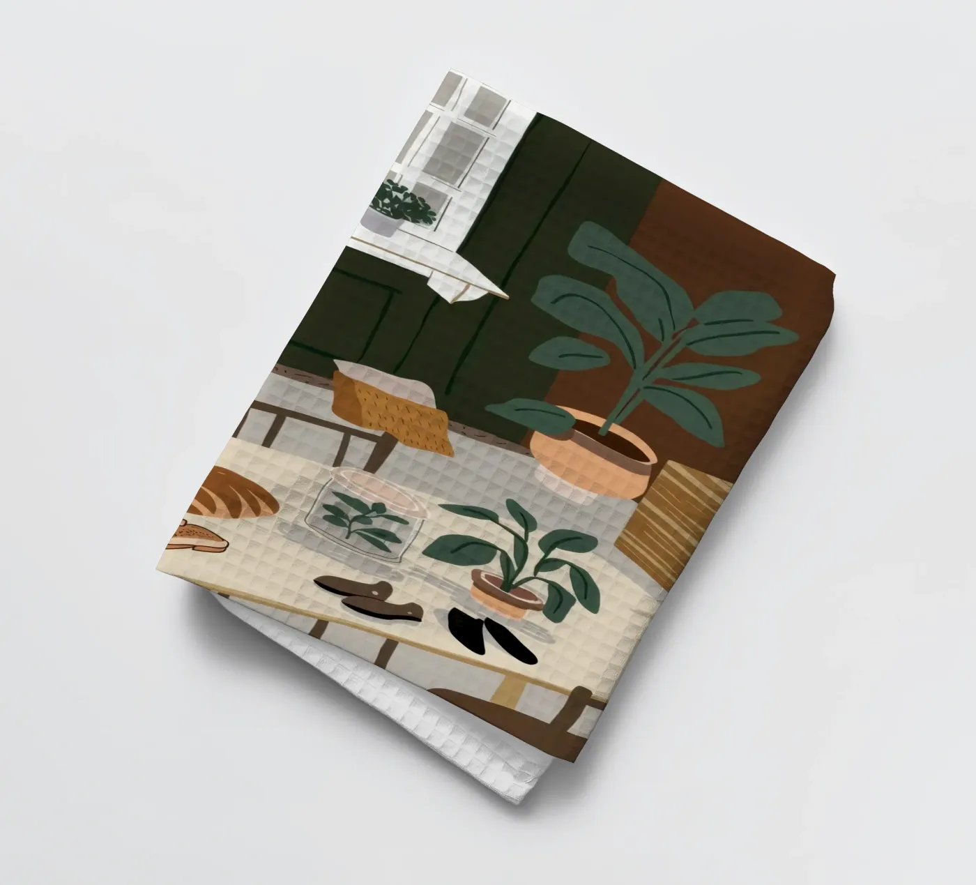 Esstisch-Schatten Geschirrtuch von Lune Dreams