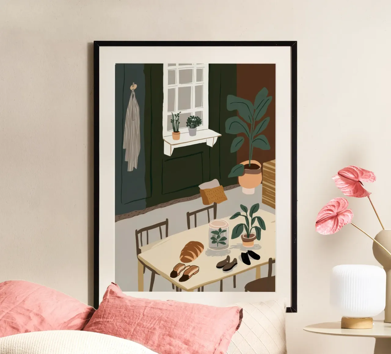 Eettafel Schaduwen hahnemühle van Lune Dreams