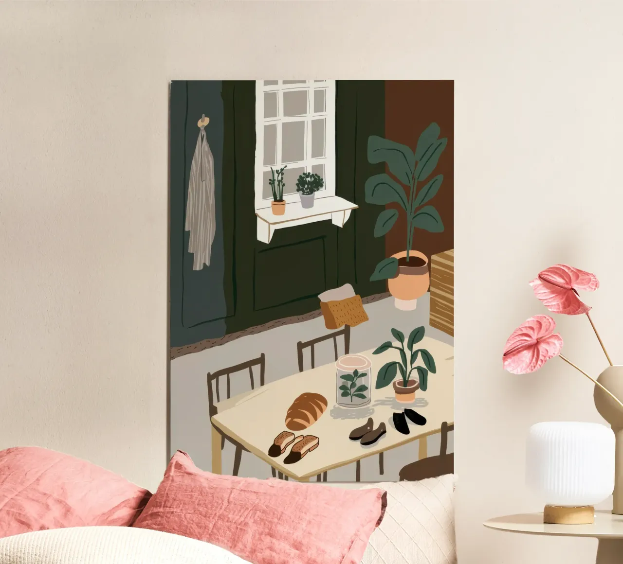 Eettafel Schaduwen hahnemühle van Lune Dreams