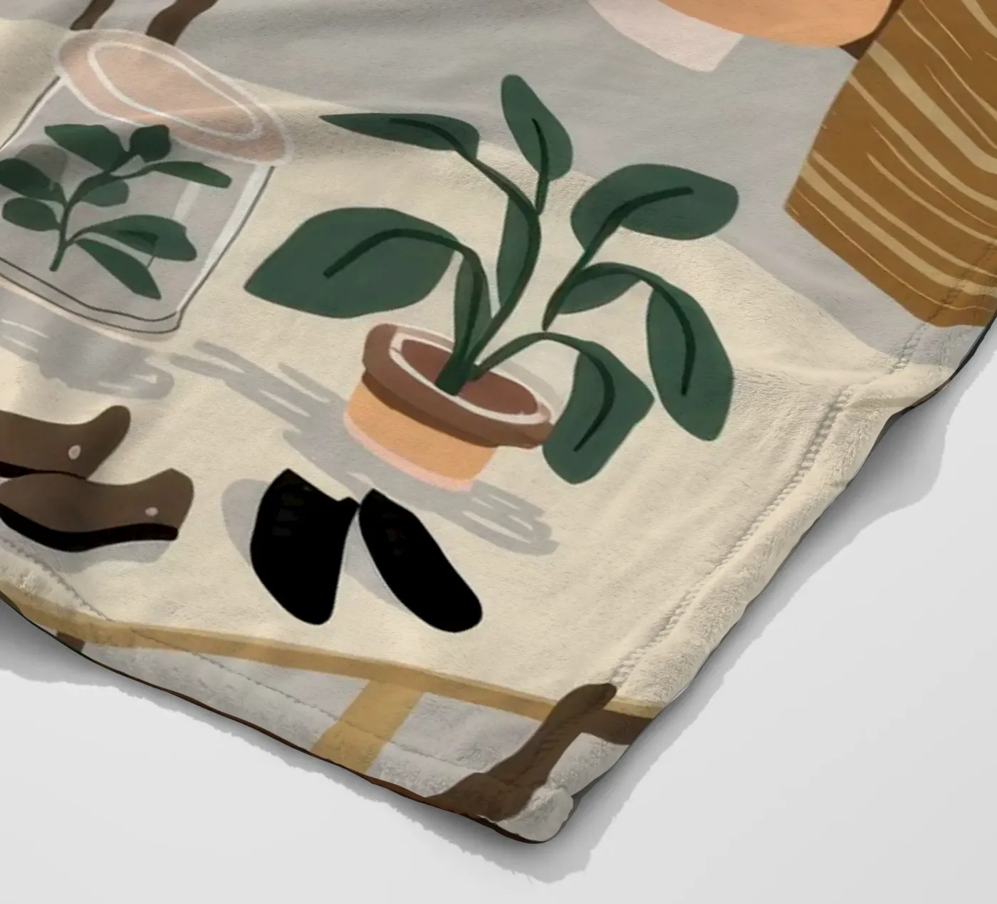 Esstisch-Schatten Fleecedecke von Lune Dreams