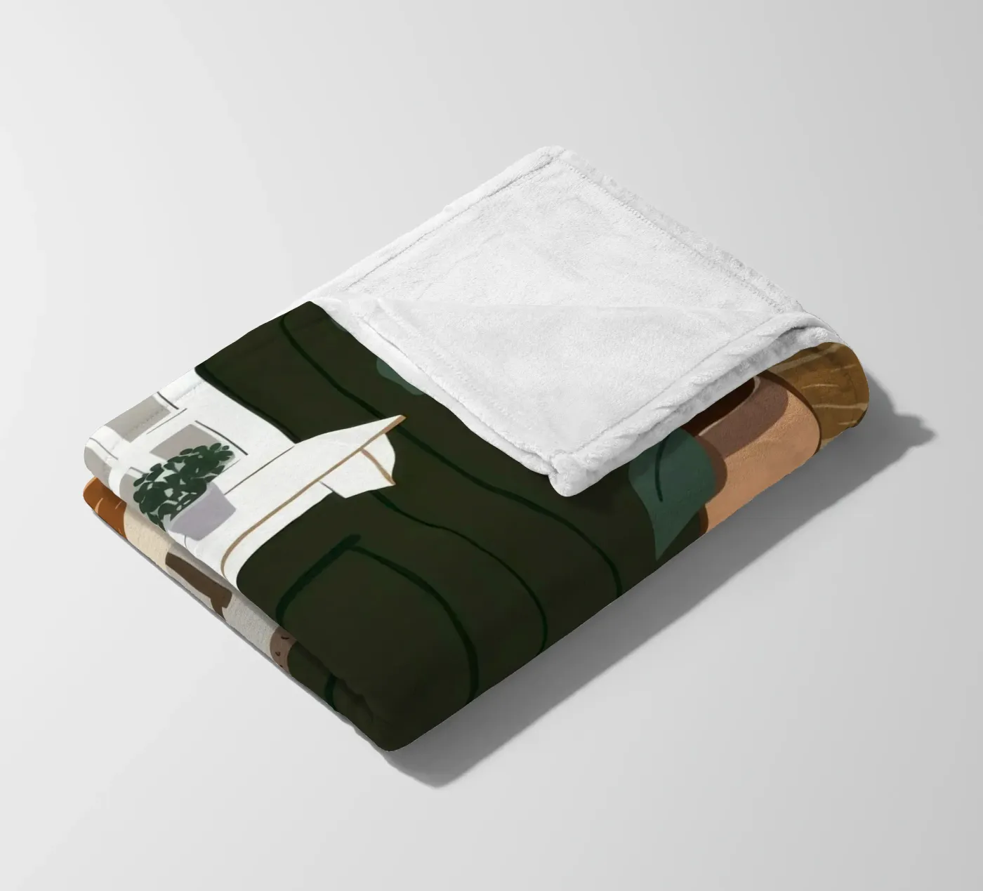 Esstisch-Schatten Fleecedecke von Lune Dreams