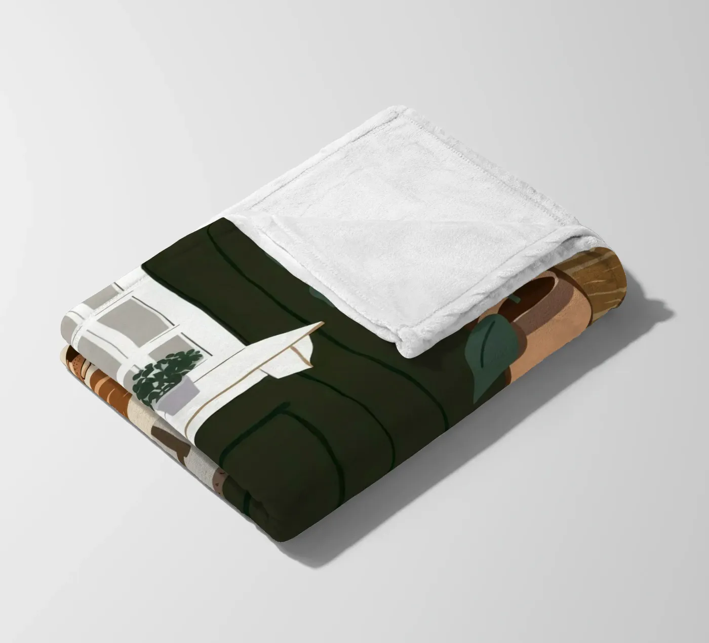 Esstisch-Schatten Fleecedecke von Lune Dreams