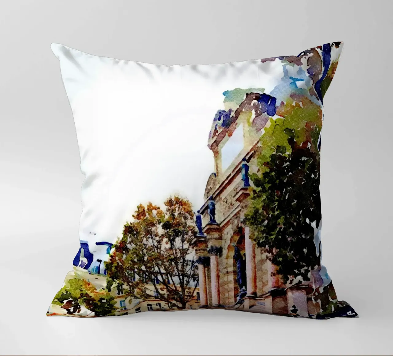 In Paris decorative cushion by Massimo Frascogna