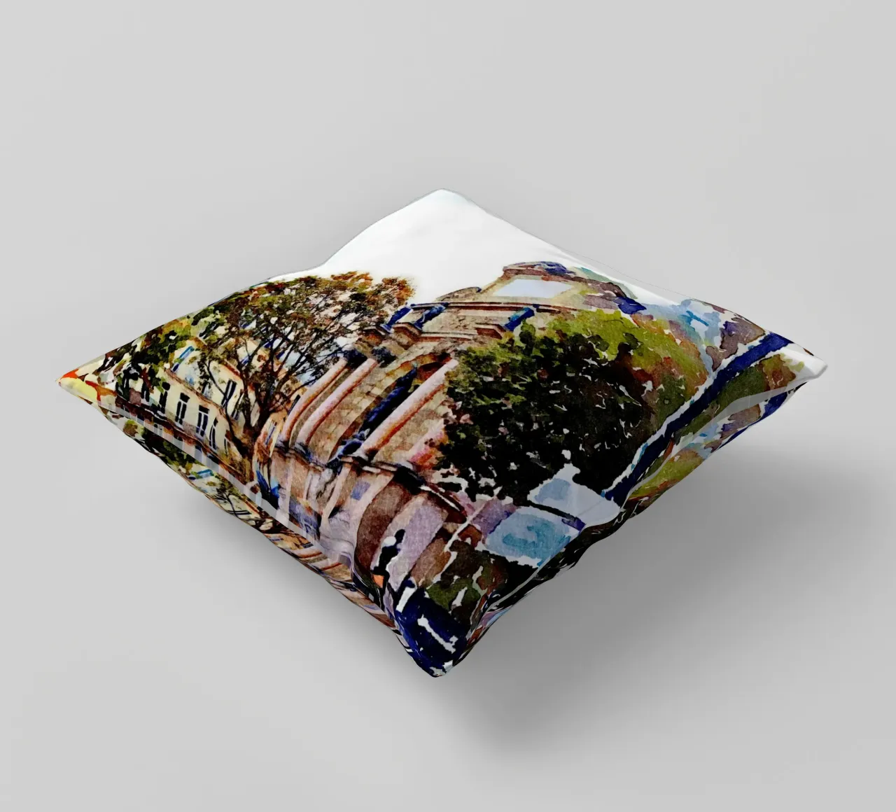 In Paris decorative cushion by Massimo Frascogna
