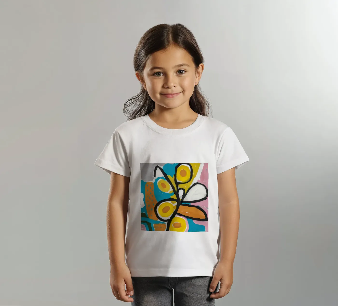 Deconstrueerde studie van Bloom kinder t-shirt van Arcane Lines