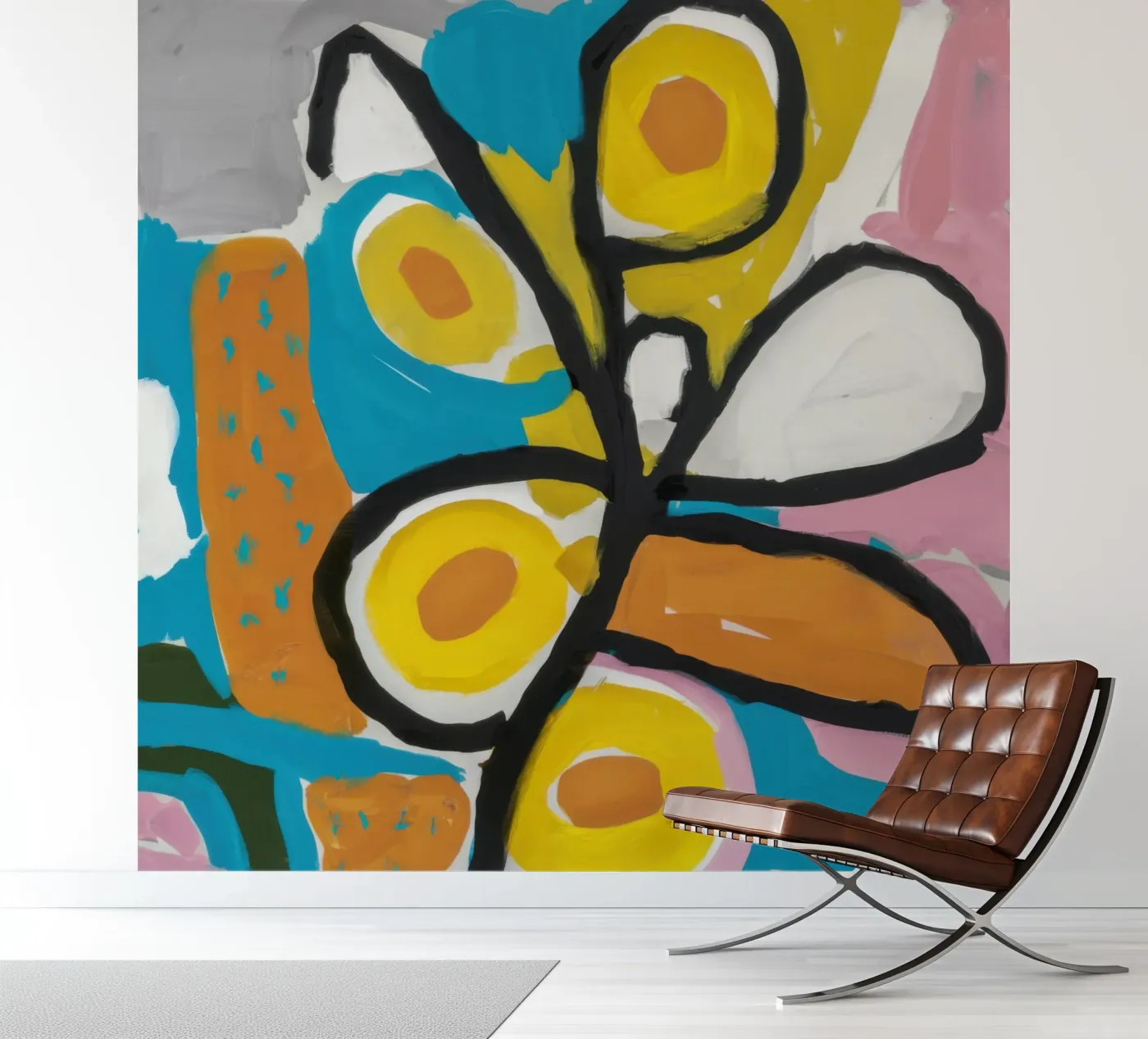 Deconstructed Bloom Study fotobehang van Arcane Lines