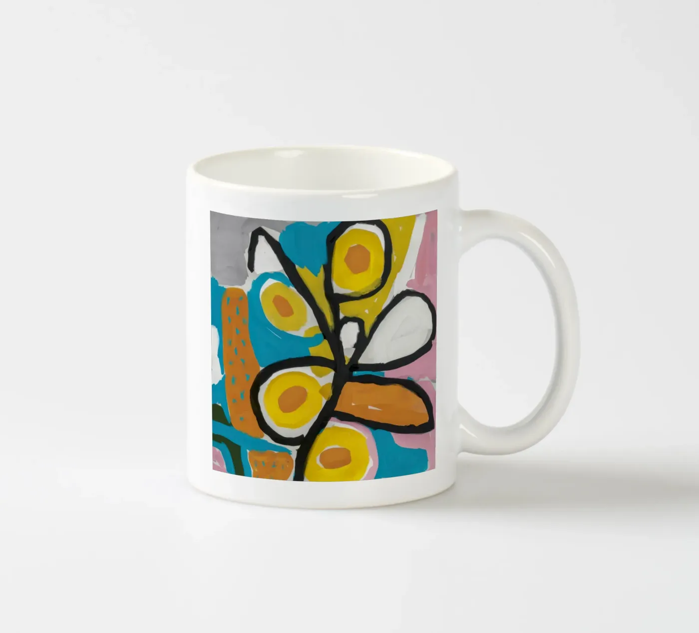 Deconstructed Bloom Study ceramic mug by Arcane Lines