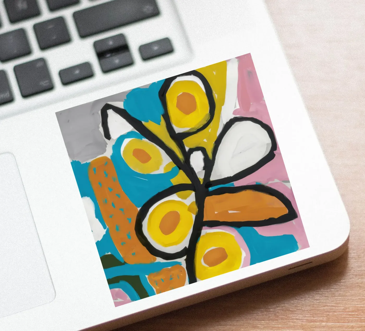 Deconstrueerde studie van Bloom sticker van Arcane Lines