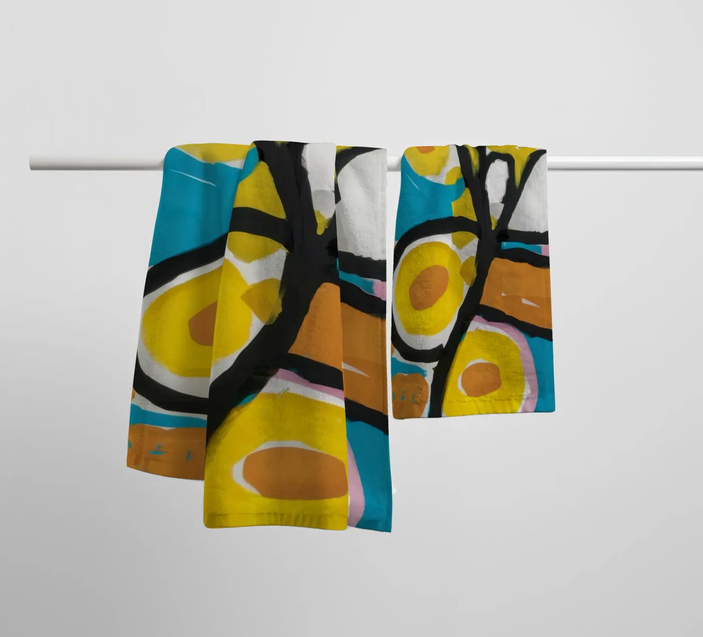 Deconstructed Bloom Study towel by Arcane Lines