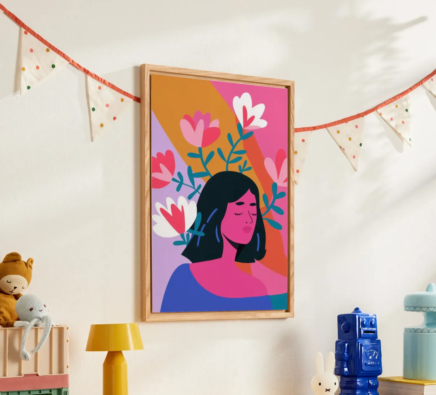 Riposo floreale rosa plexiglass da Lune Dreams