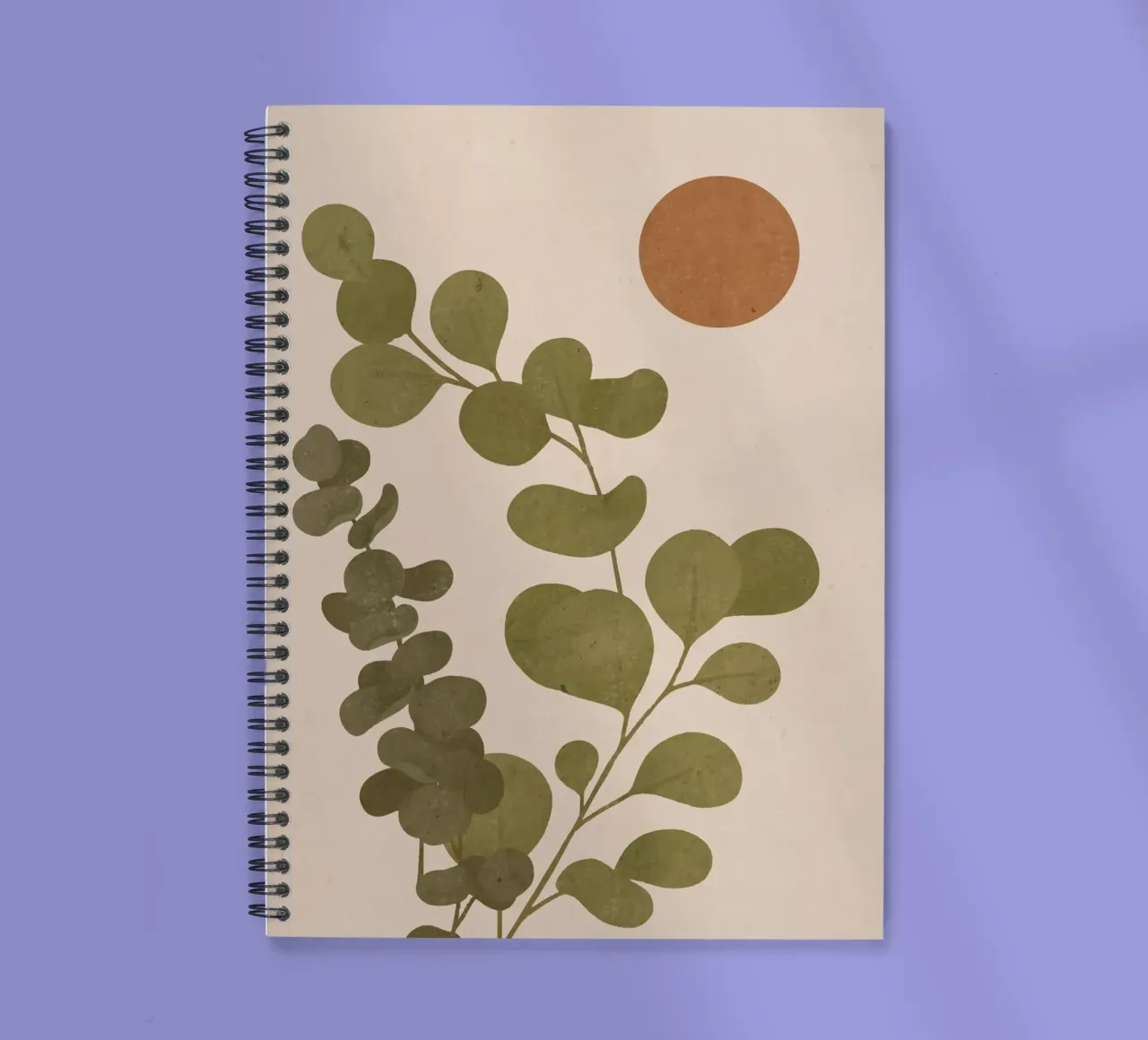 Eucalyptus Sun spiral notebook by LeaDArt