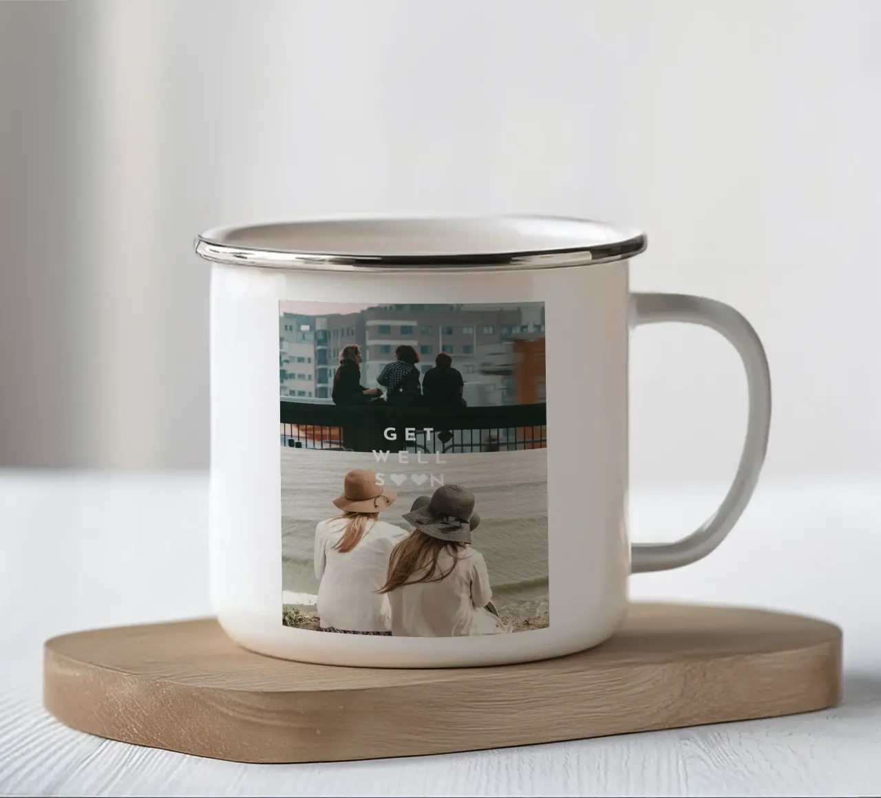 Get well soon tazza in smalto da Kartenliebe