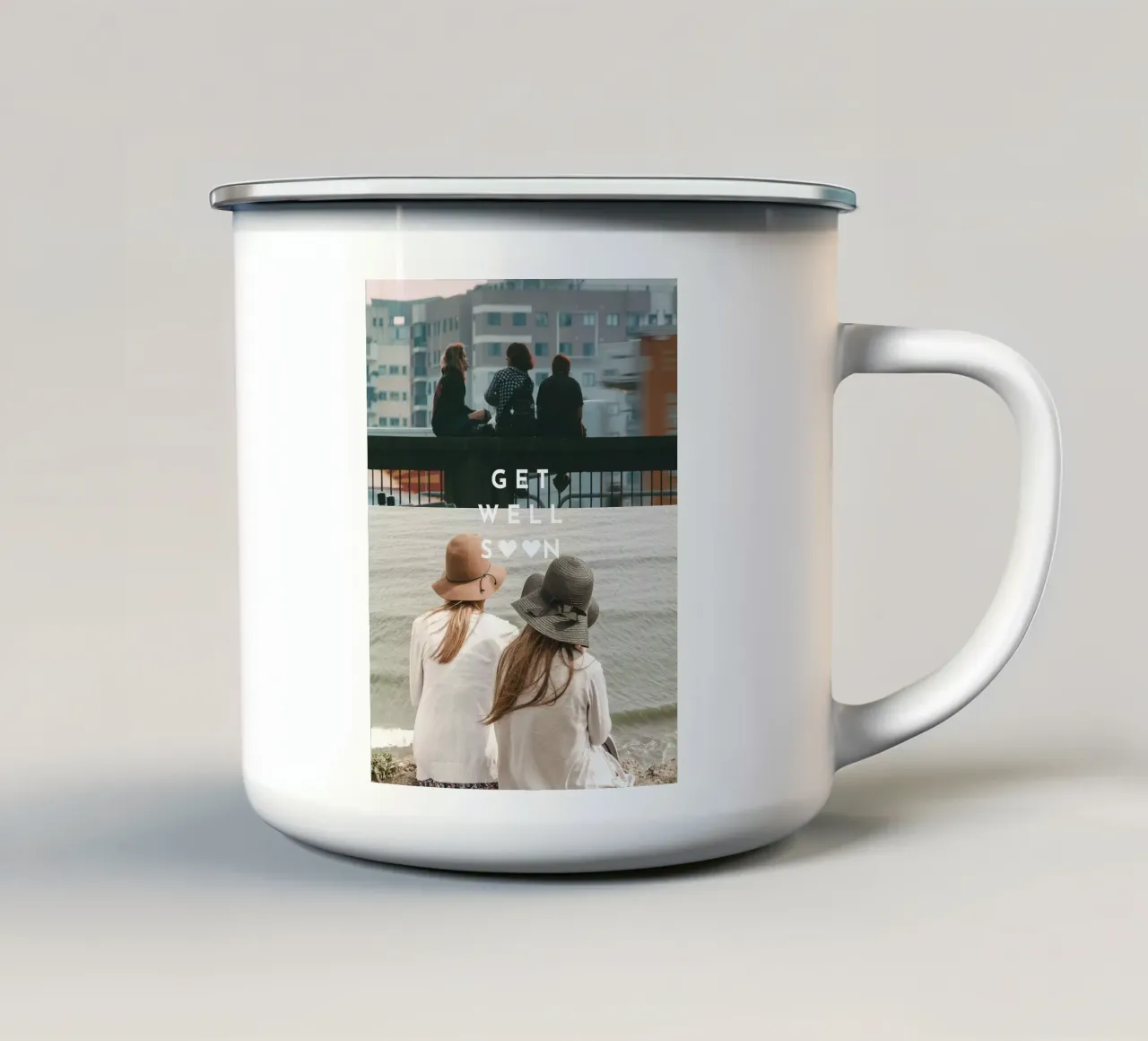 Get well soon tazza in smalto da Kartenliebe