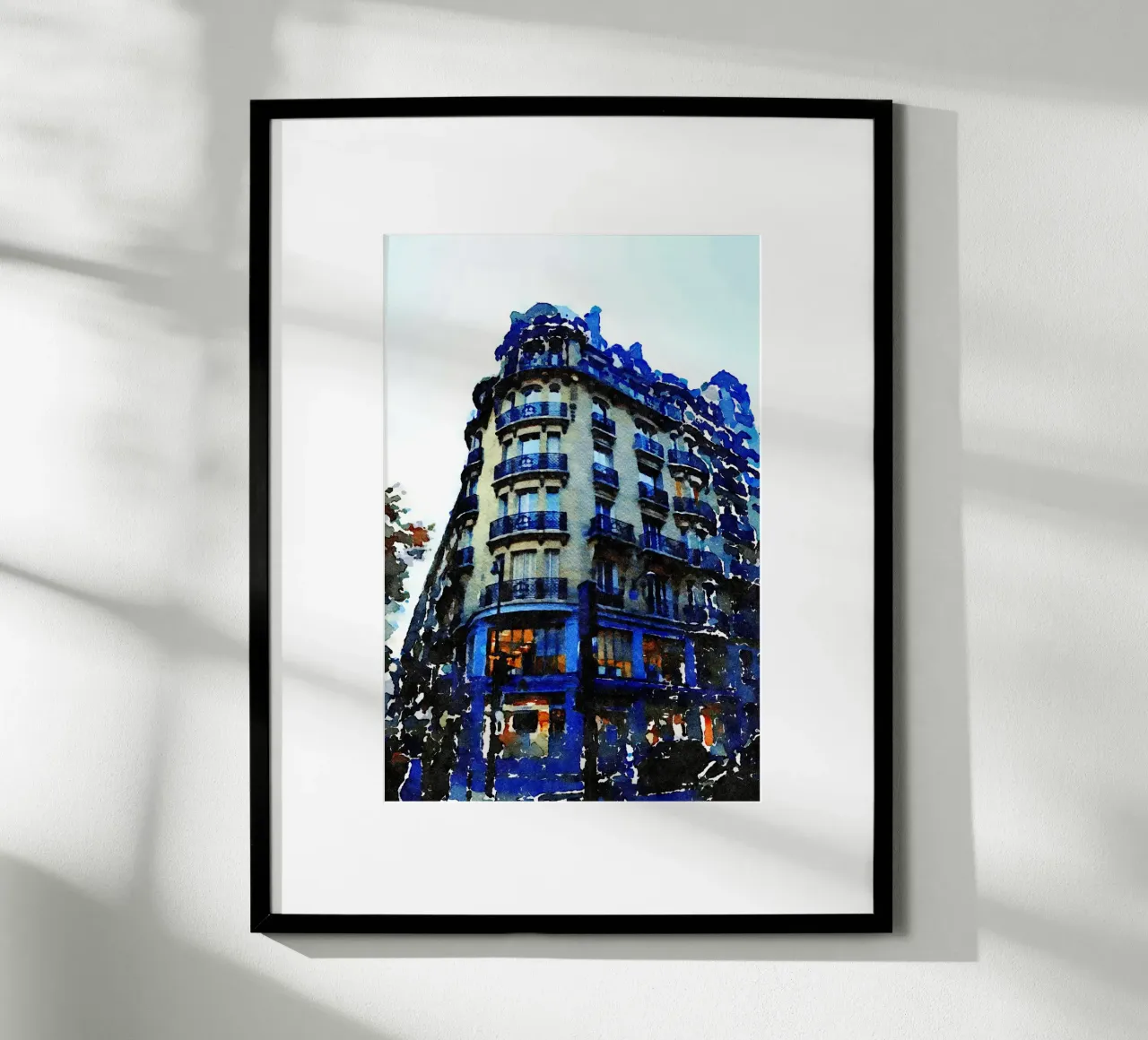 a Parigi poster con telaio in alluminio da Massimo Frascogna