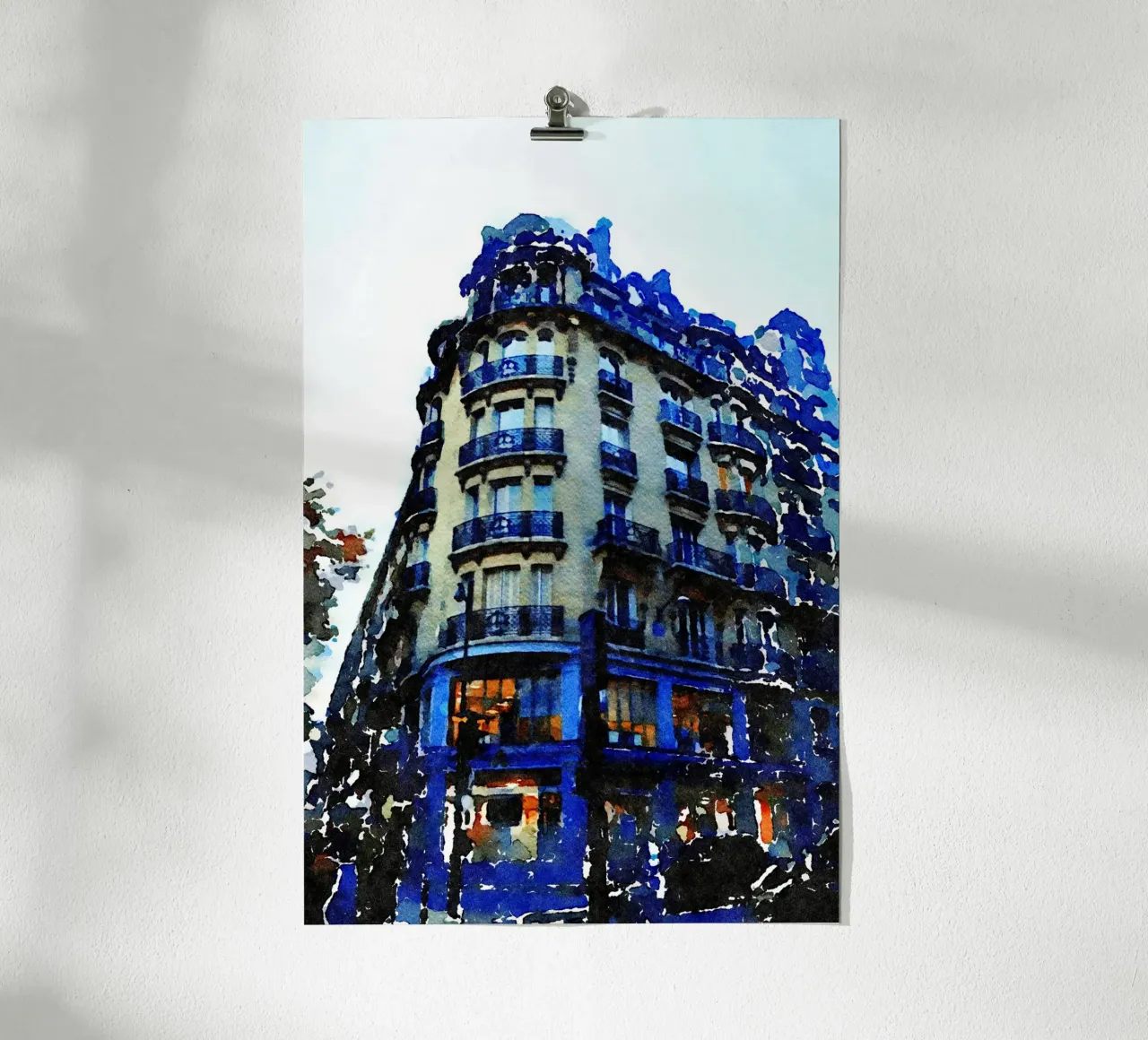 a Parigi poster con telaio in alluminio da Massimo Frascogna
