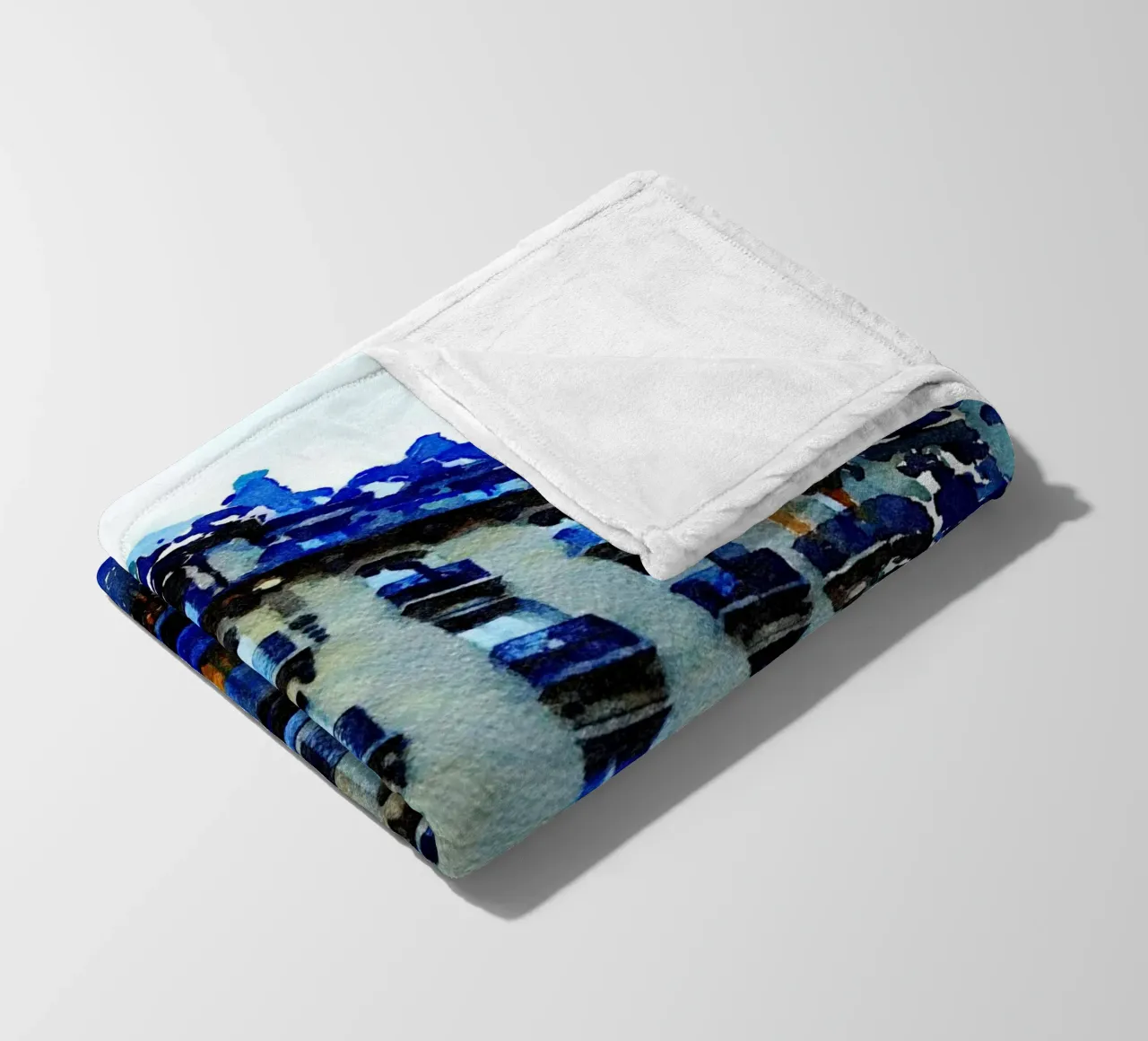 in Paris fleece blanket by Massimo Frascogna