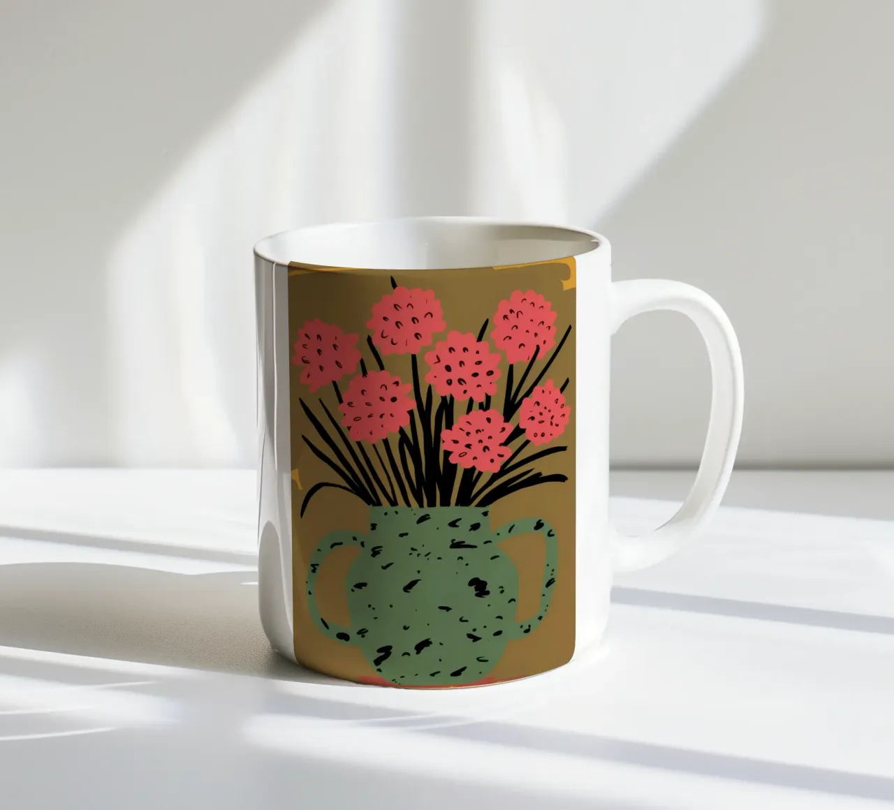 Poesia rosa efflorescente tazza in ceramica da Hollow Years