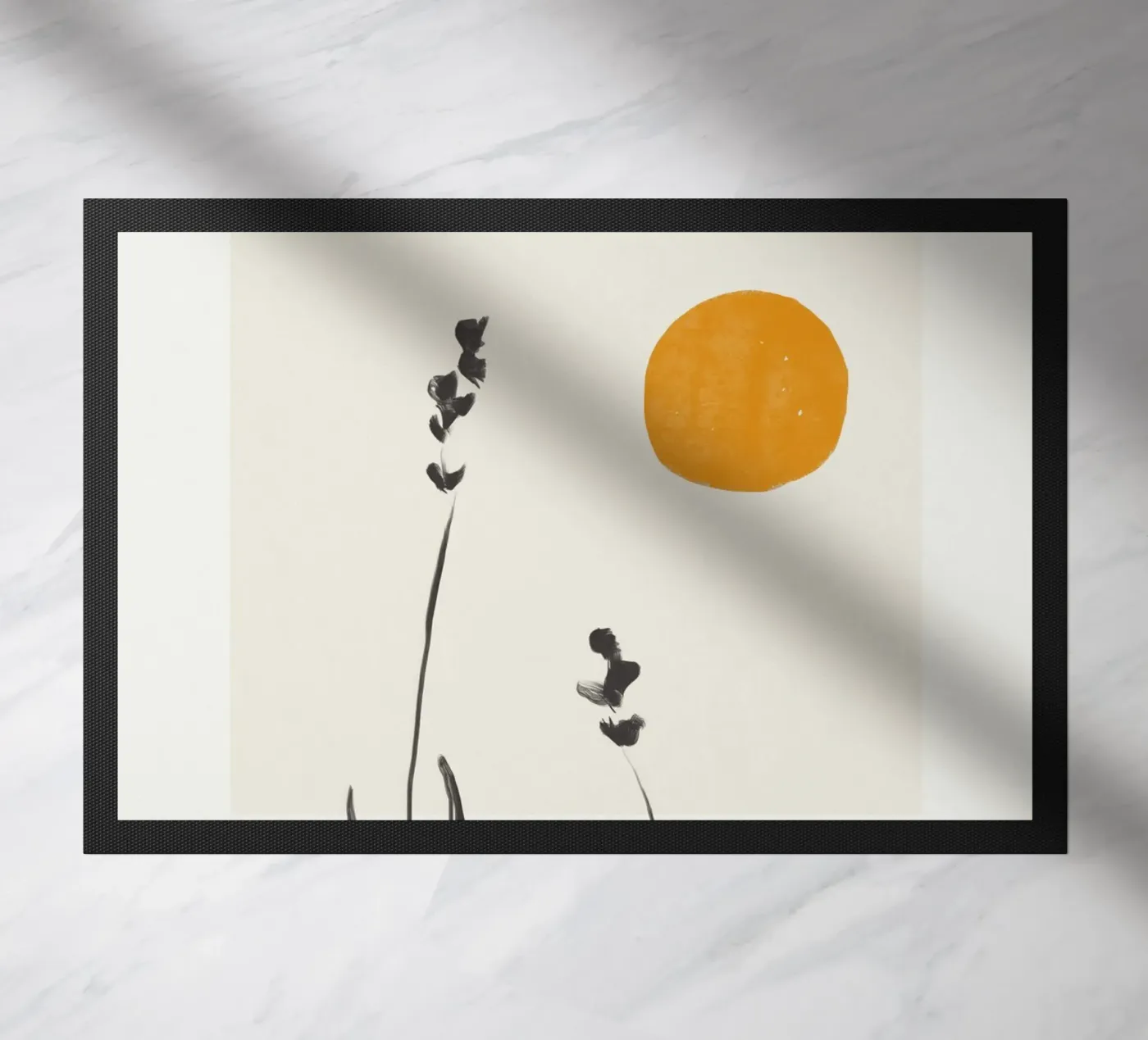 Lavendelzon deurmat van LeaDArt