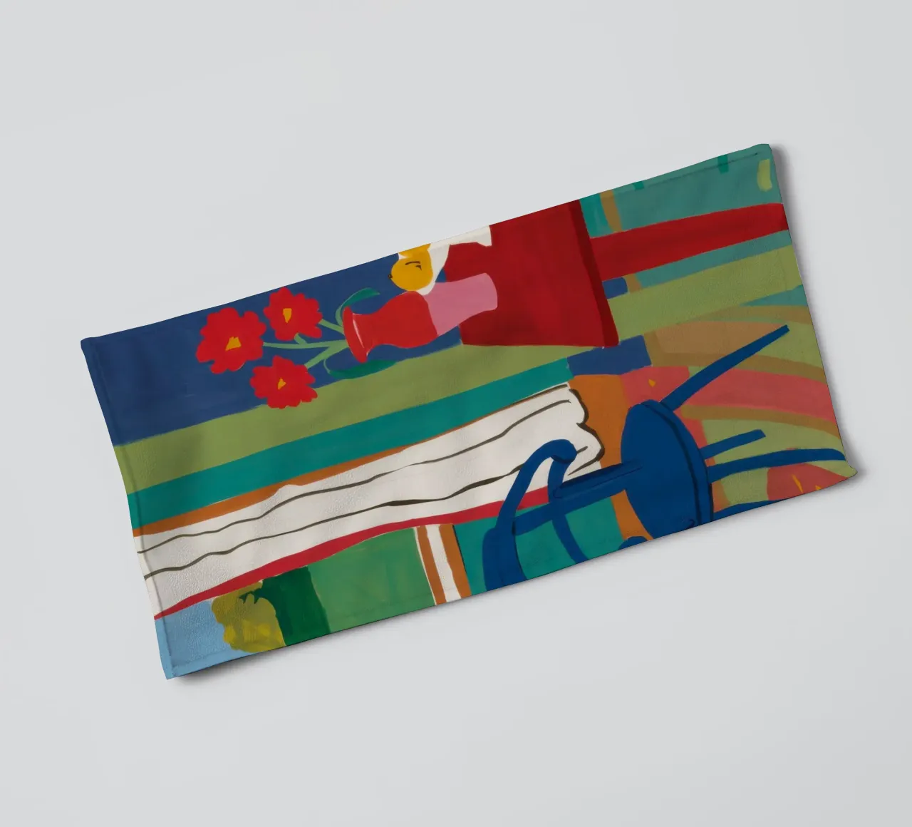Windowed Poppy Repose towel by Arcane Lines