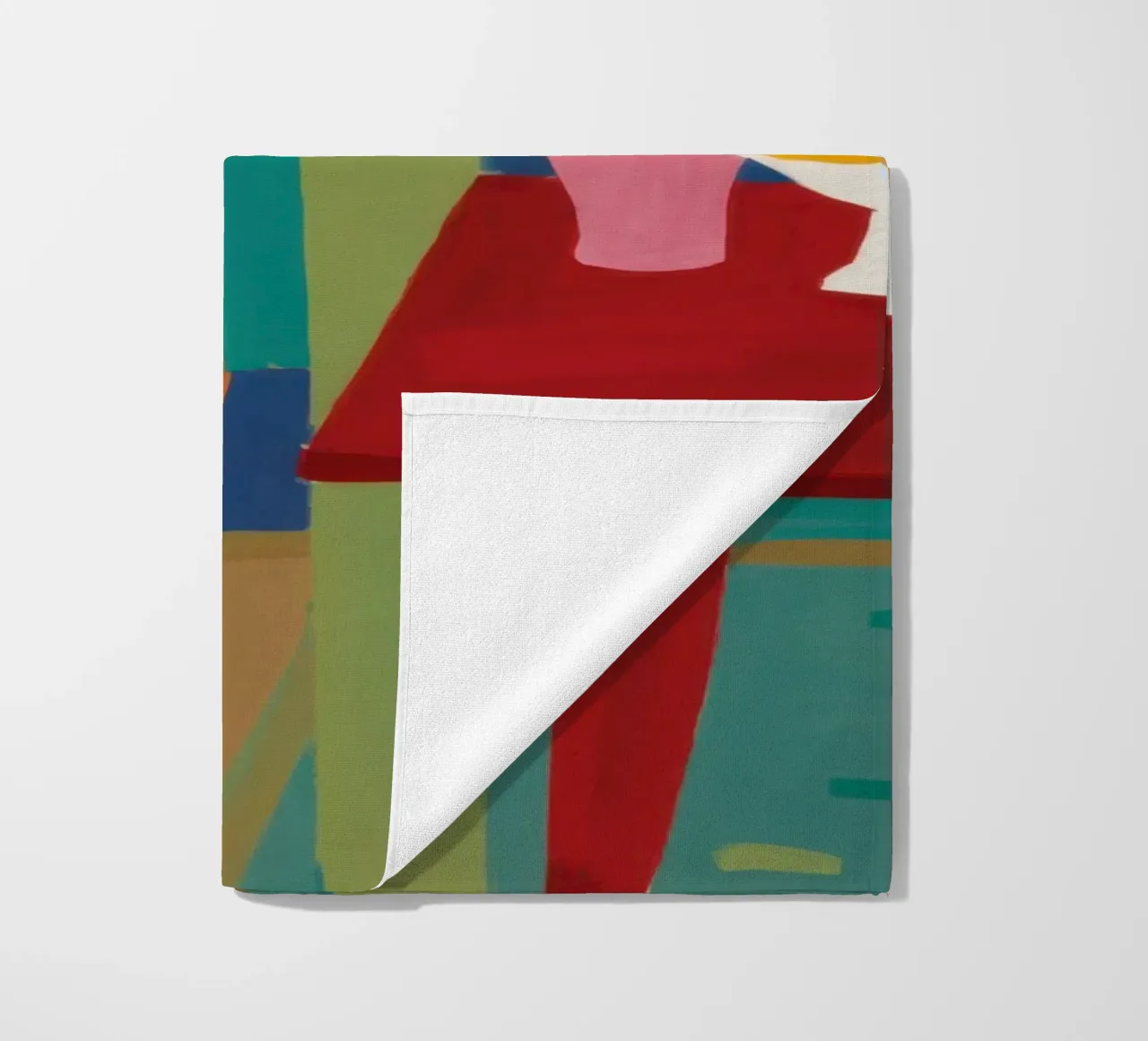 Windowed Poppy Repose beach towel by Arcane Lines