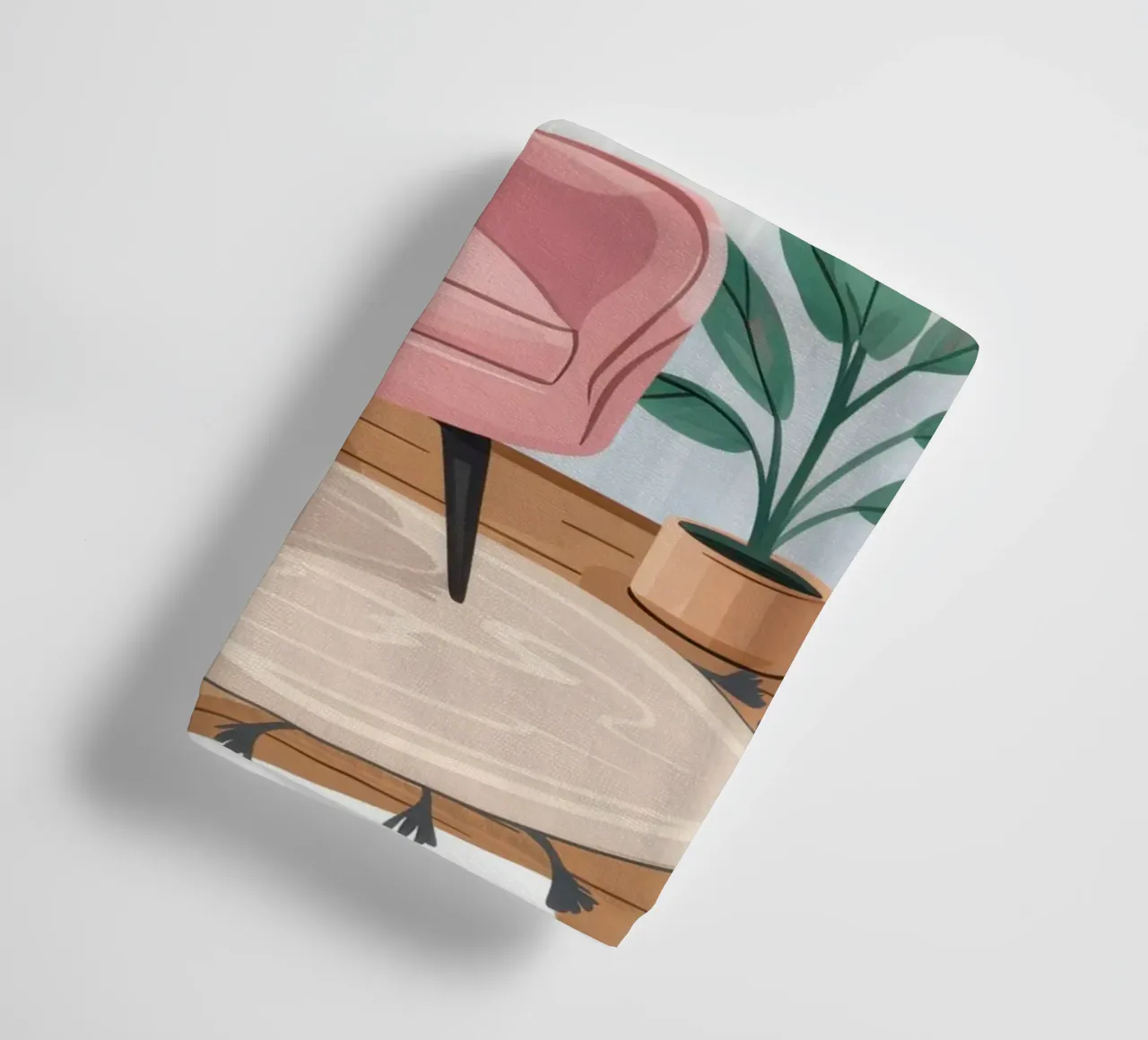 Plush Pink Reading Nook towel by Hollow Years