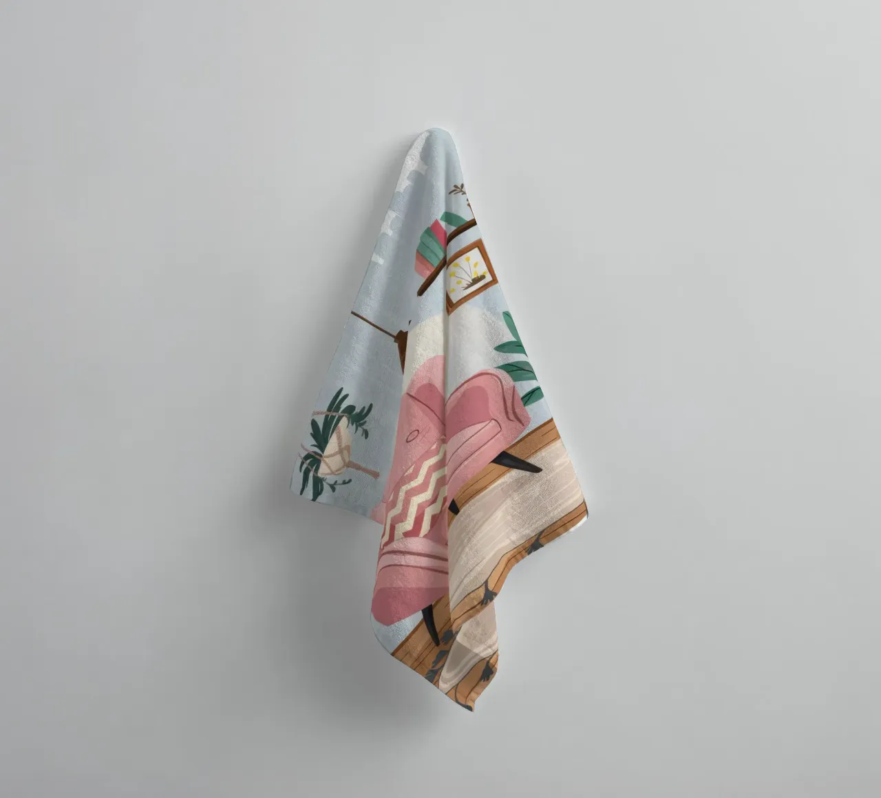 Plush Pink Reading Nook towel by Hollow Years