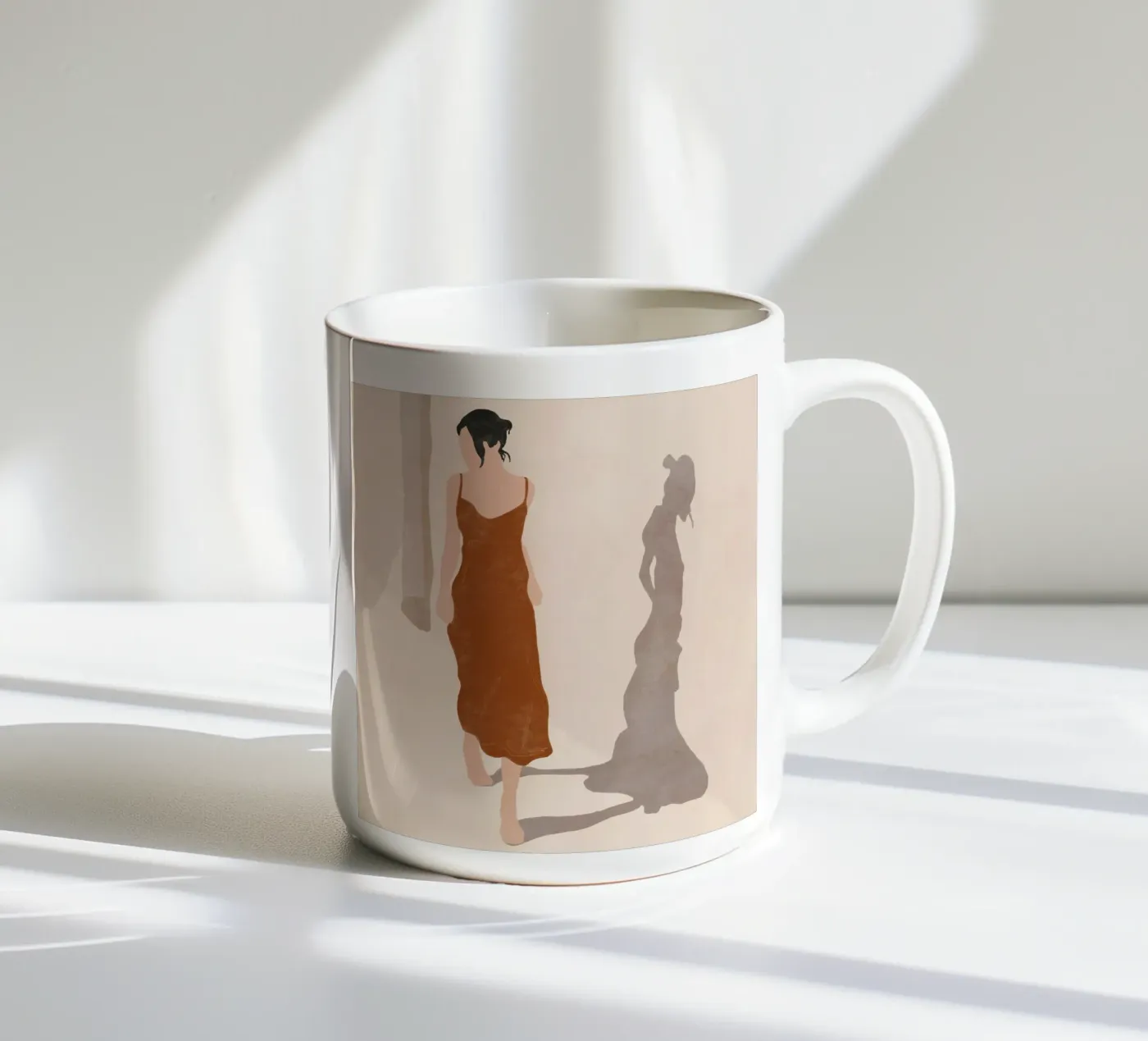 Shadow Walk ceramic mug by LeaDArt