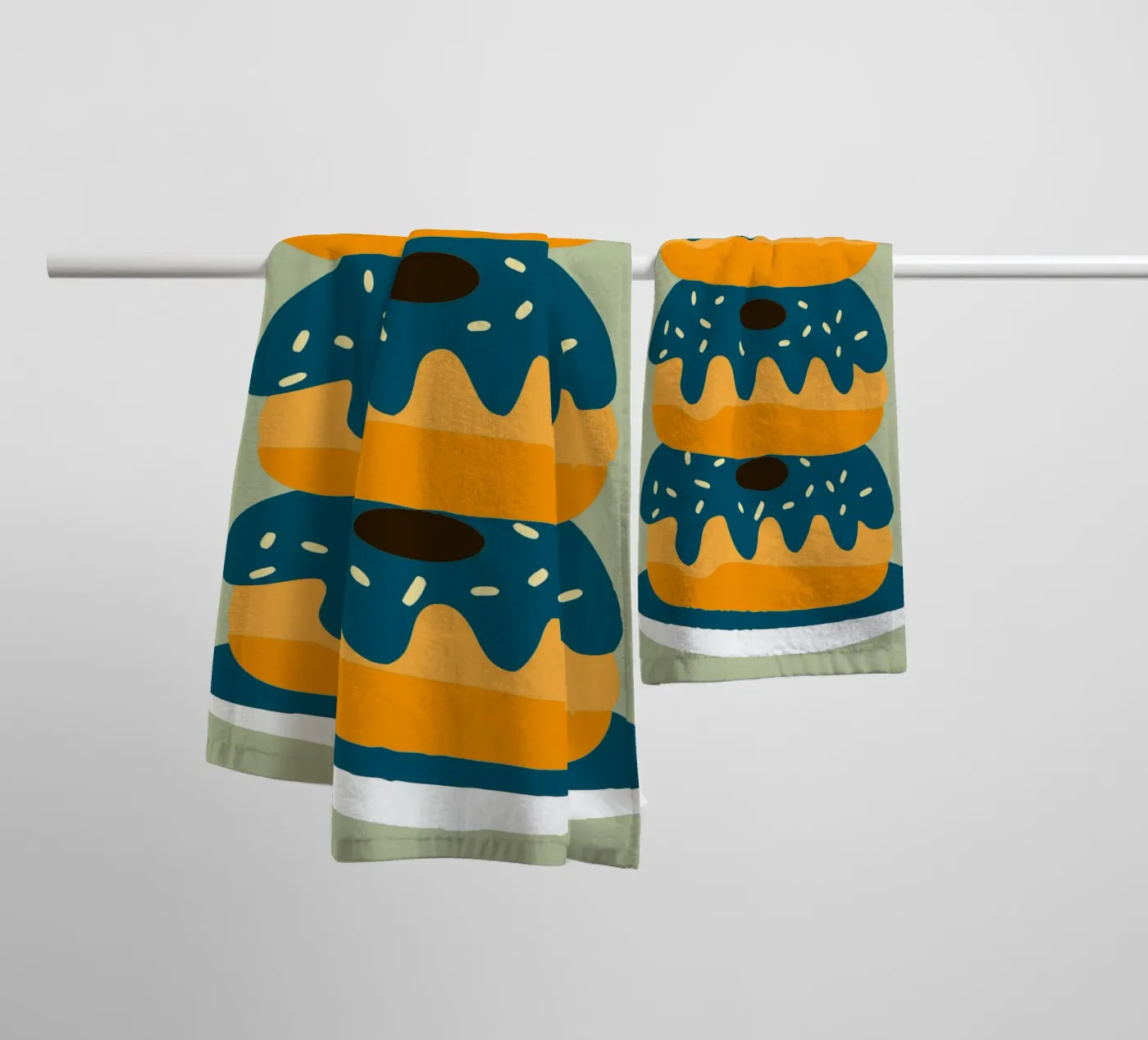 Donuts badhanddoek van TRENDY POSTER SHOP