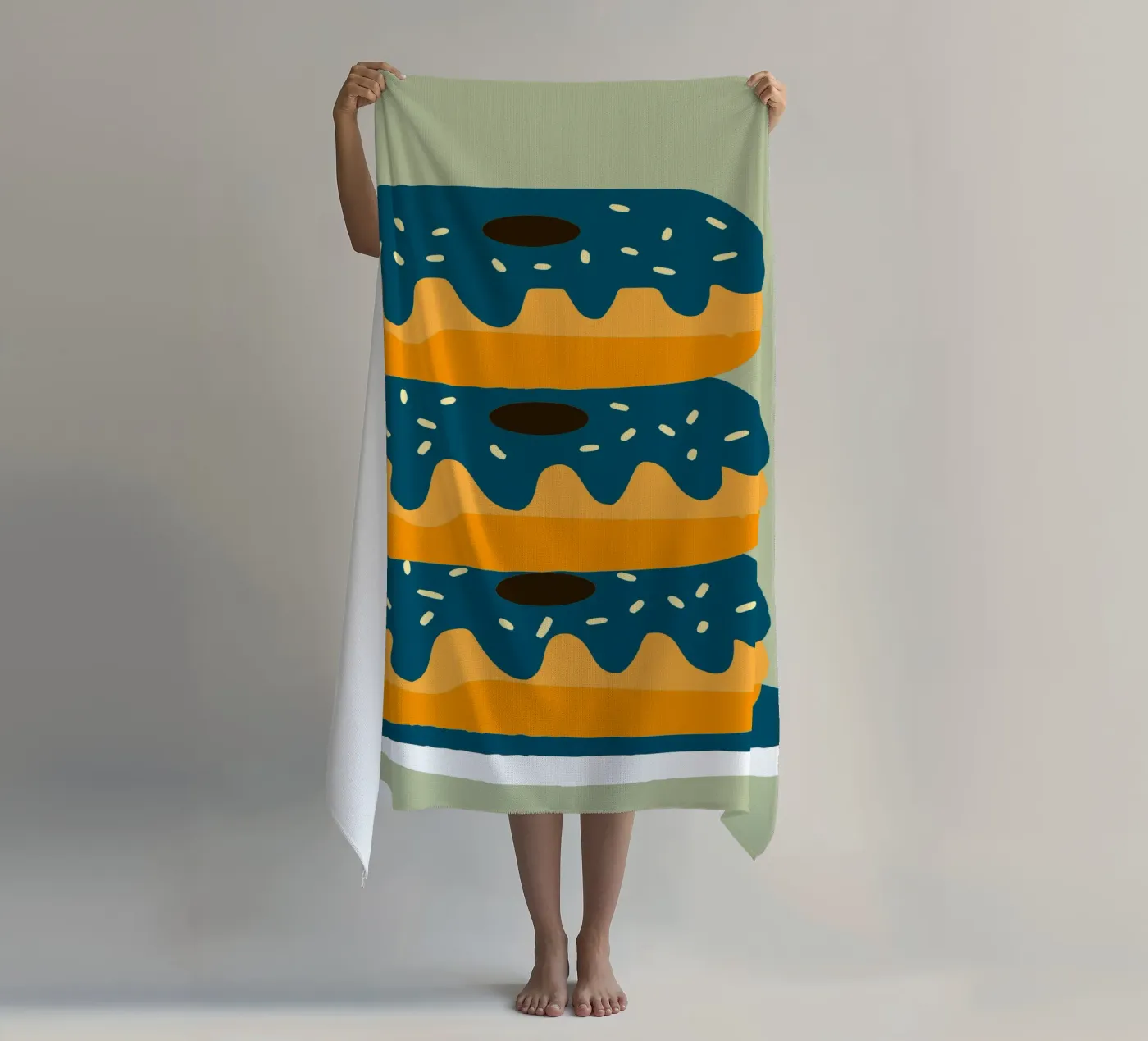 Donuts strandhanddoek van TRENDY POSTER SHOP