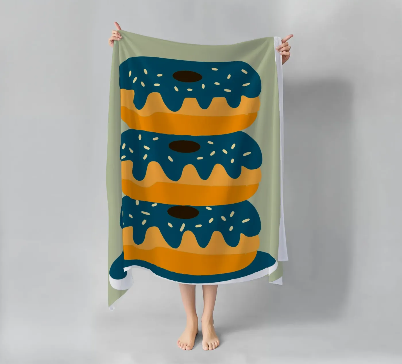 Donuts strandhanddoek van TRENDY POSTER SHOP