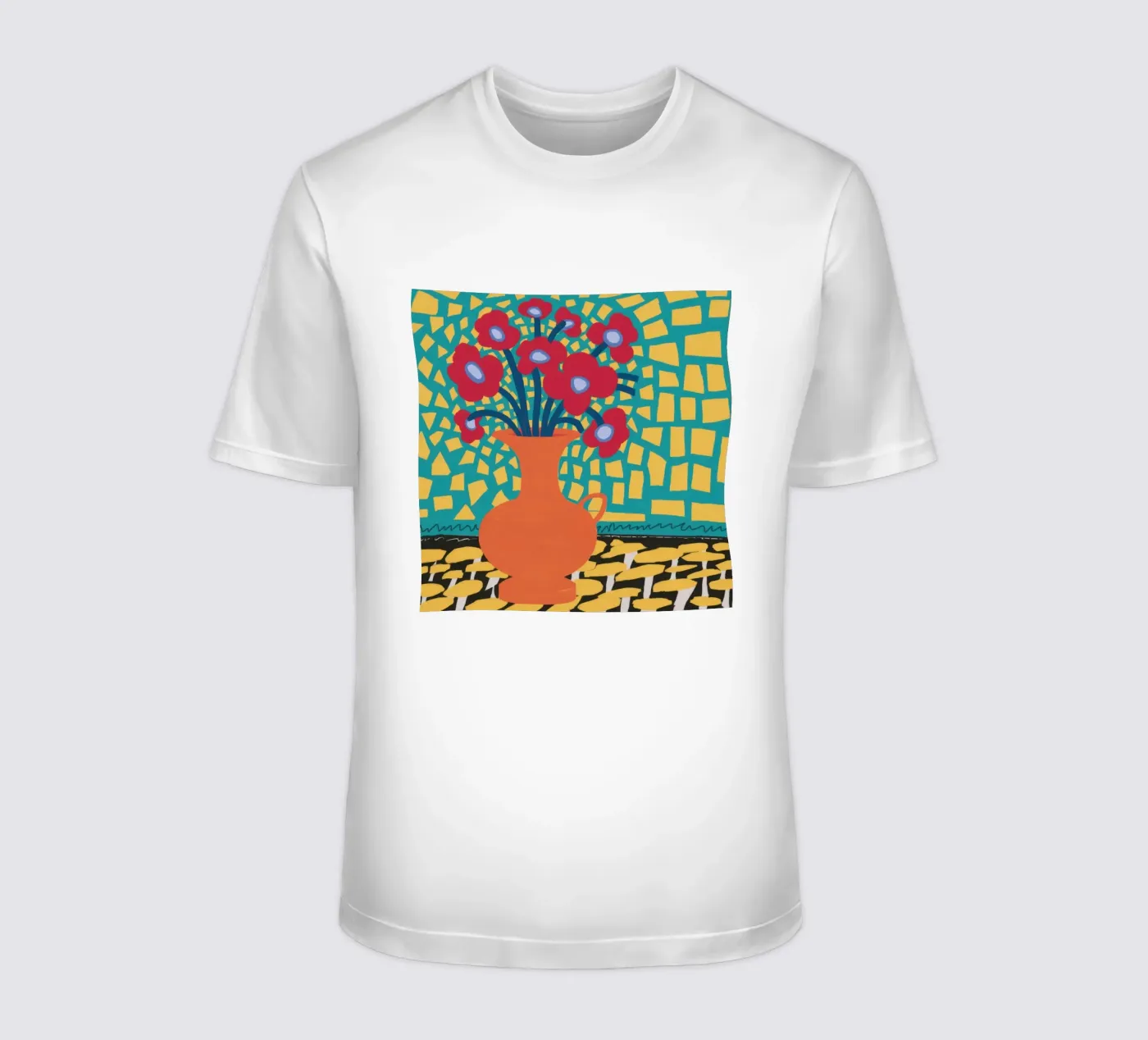 Papavero Patchwork Joy t-shirt da Arcane Lines