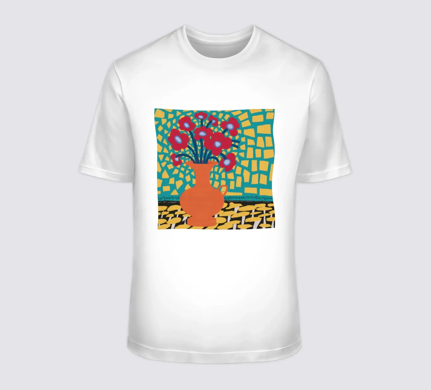 Papavero Patchwork Joy t-shirt da Arcane Lines