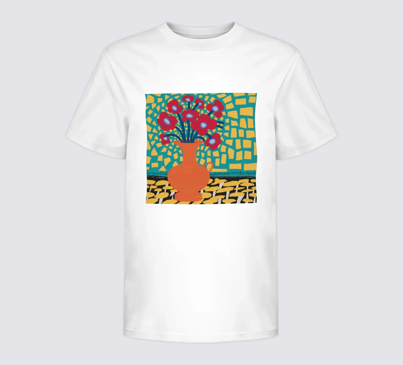 Papavero Patchwork Joy t-shirt bambini da Arcane Lines