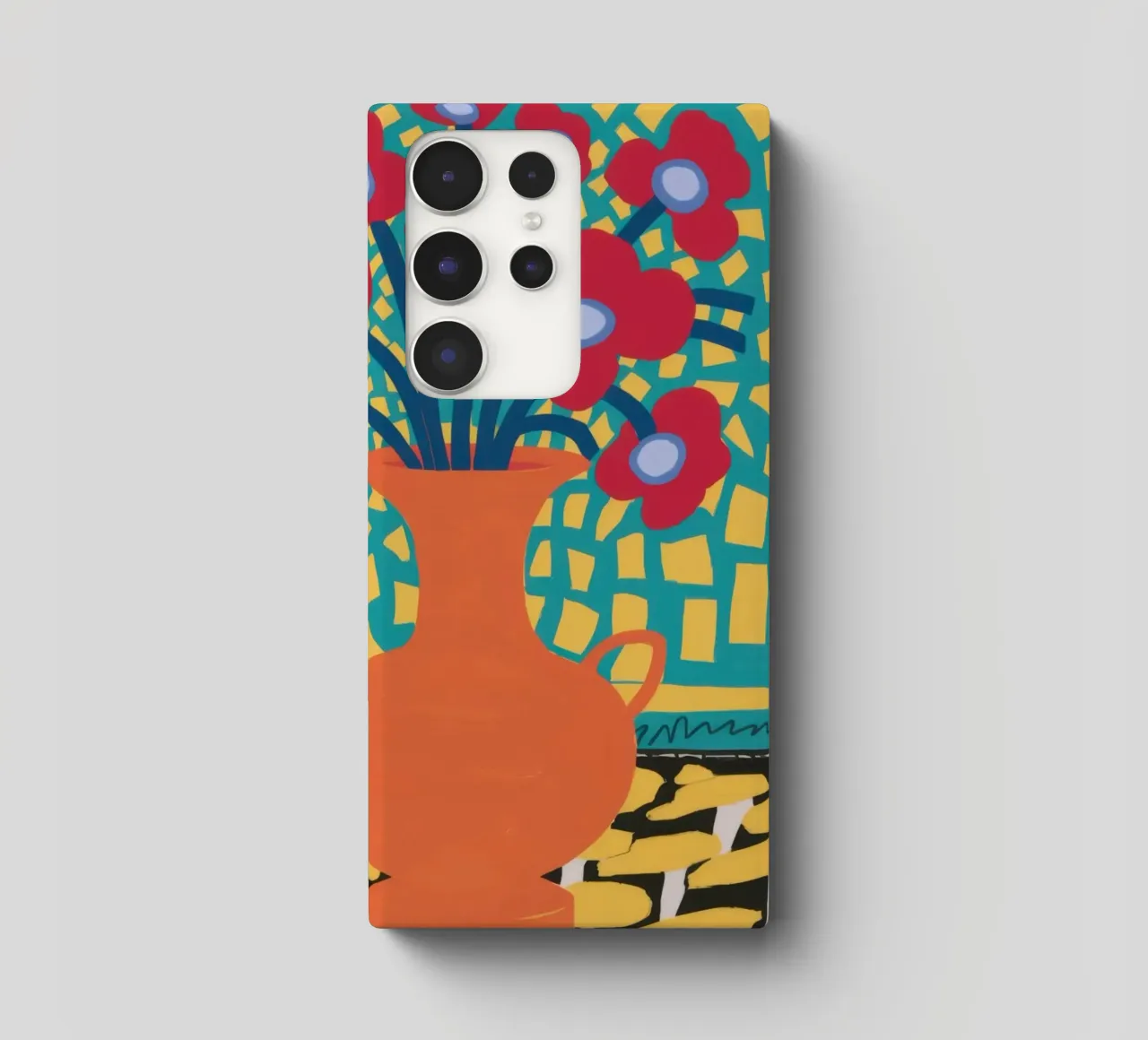 Mohn Patchwork Freude Samsung Hülle von Arcane Lines