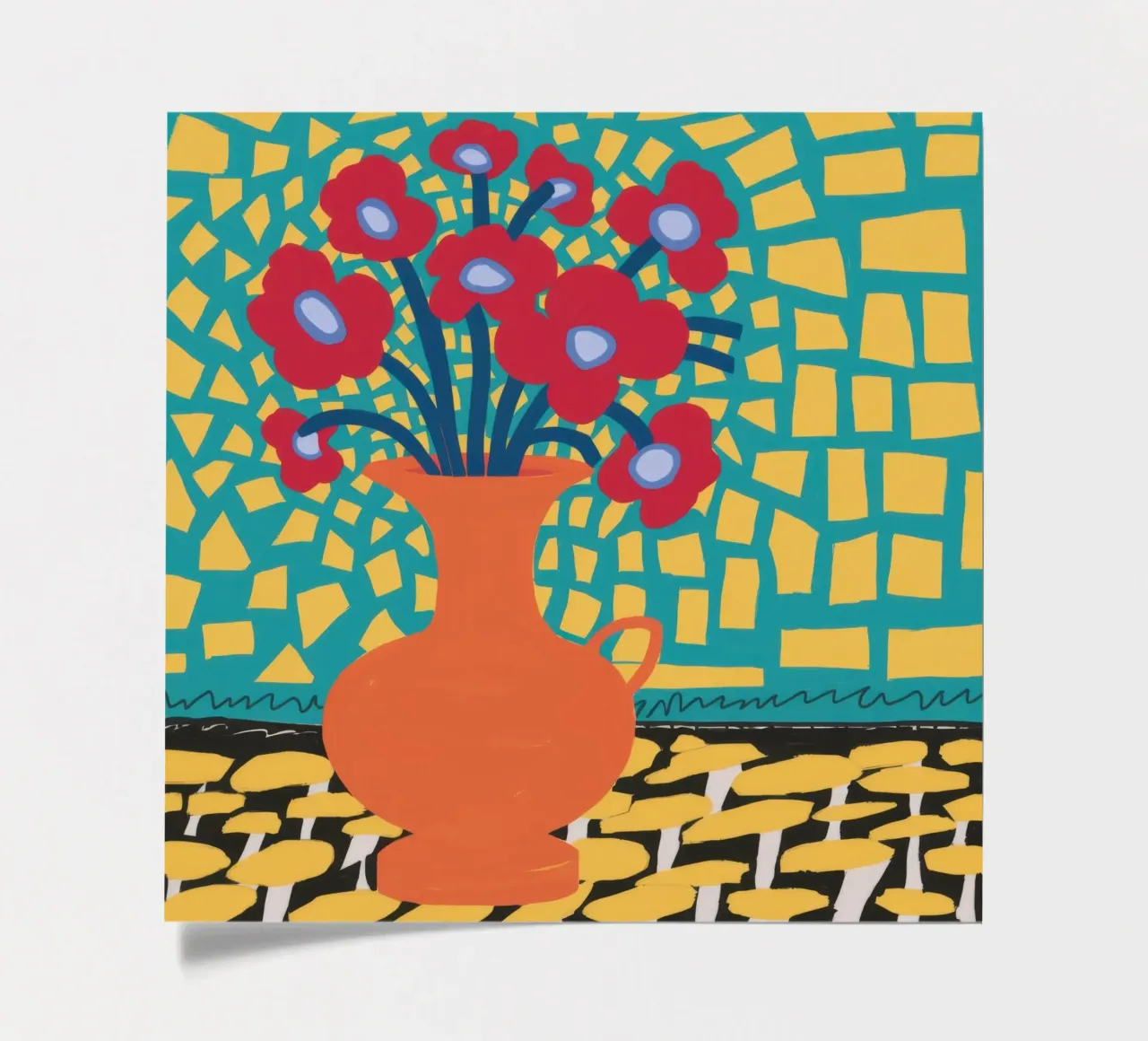 Poppy Patchwork Joy planche autocollant de Arcane Lines